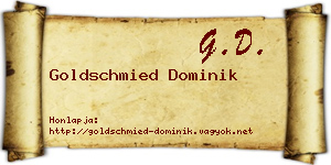 Goldschmied Dominik névjegykártya